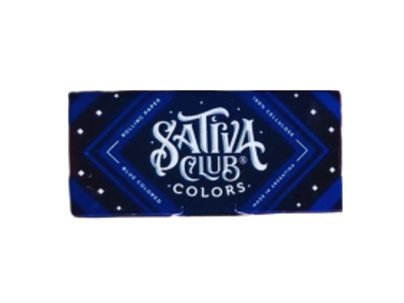 Sativa Club Celulosa Color Azul 1 1/4